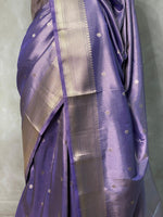 Lavender pure Tissue Banarasi silk saree - PSB0K