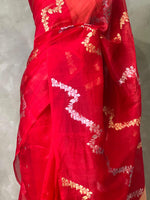 Pure Banarasi kora organza saree- PBOR