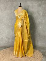 Yellow Banarasi saree- PBS2