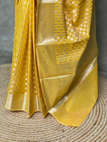 Yellow Banarasi saree- PBS2