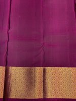Bottle Green and Purple Pure soft Kanchipuram silk saree- PSSR32