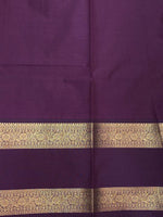 Yellow and violet silk saree- PSSR36