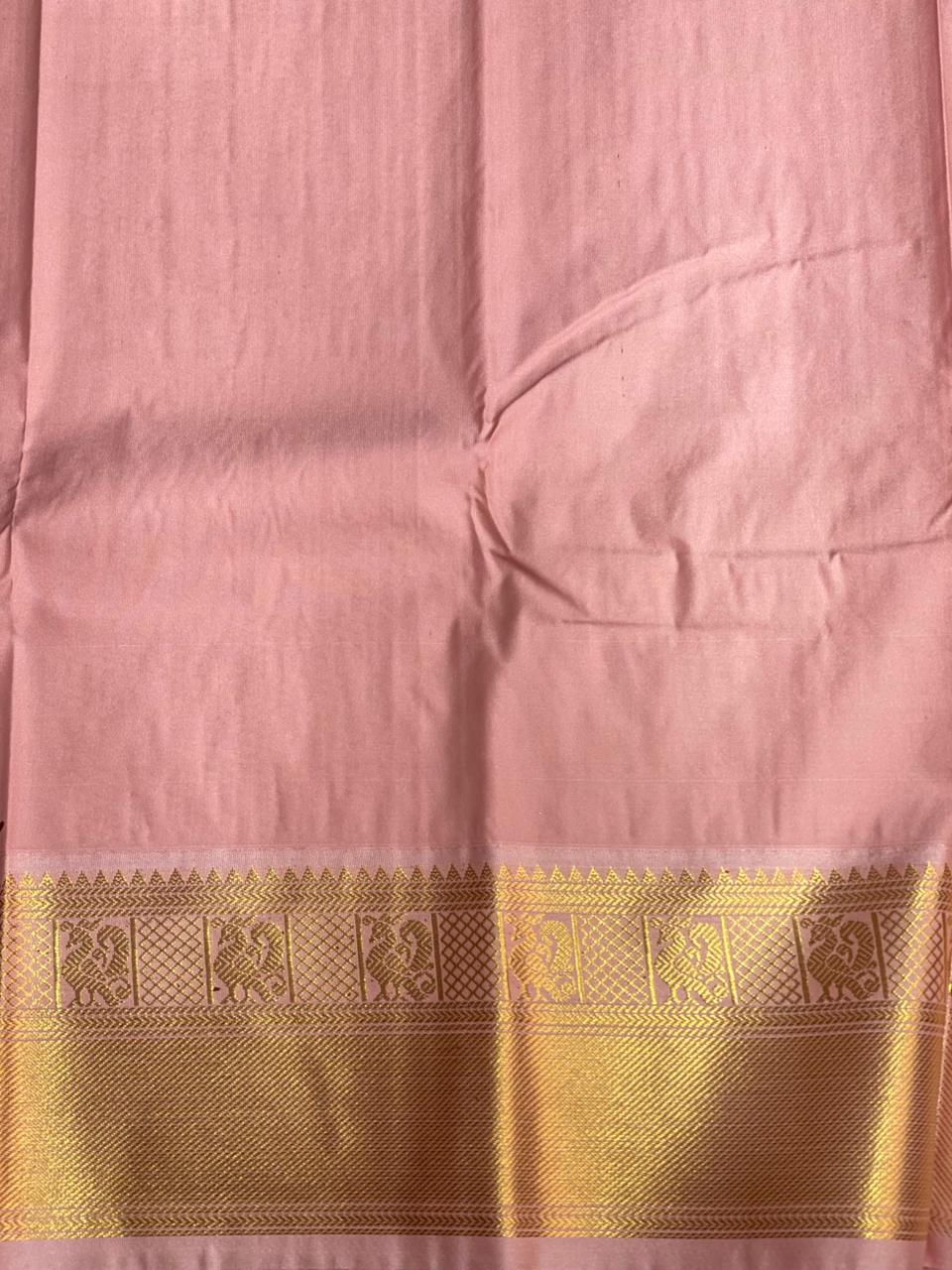 Yellow and Pink silk saree- PSSR41