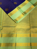 Royal blue and Turquoise blue silk saree- PSSR44