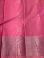 Olive Green and pink silk saree- PSSR49