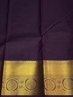 Red and deep violet silk saree- PSSR93