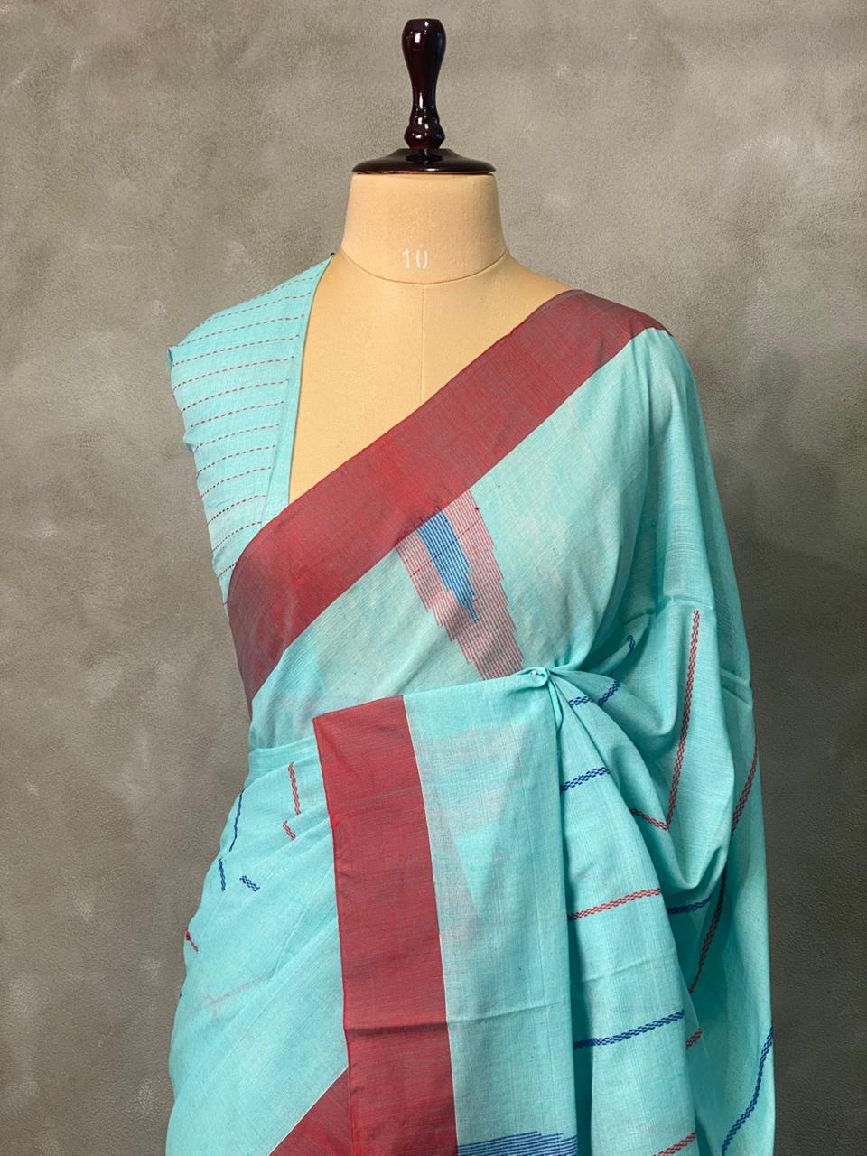 Pure Khadi cotton saree - Pkhadi