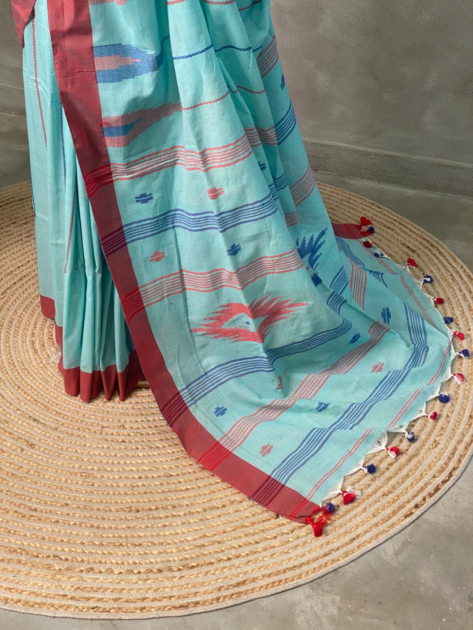 Pure Khadi cotton saree - Pkhadi