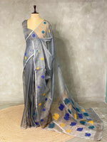 Pure muslin organza saree - PM