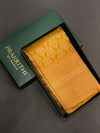 Mustard yellow Pure Brocade Kanchipuram Silk saree - PPURE12