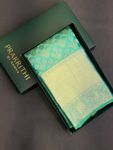 Pastal green Pure Kanchipuram Silk saree - PPURE15