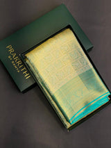 Pastal green Pure Tissue Kanchipuram Silk saree - PPURE16