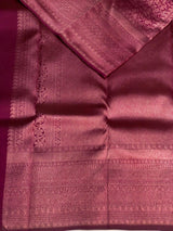 Deep wine Pure Kanchipuram Silk saree - PPURE13