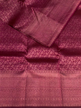 Deep wine Pure Kanchipuram Silk saree - PPURE13