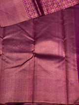 Deep wine Pure Kanchipuram Silk saree - PPURE18