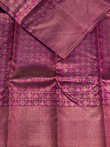 Deep wine Pure Kanchipuram Silk saree - PPURE18