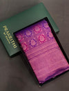 Deep wine and violet Pure Kanchipuram Silk saree - PPURE21