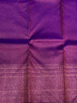 Deep wine and violet Pure Kanchipuram Silk saree - PPURE21