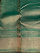 Aqua Blue Pure Kanchipuram Silk saree - PPURE22
