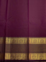 Dark orange and Brown silk saree- PSSR123