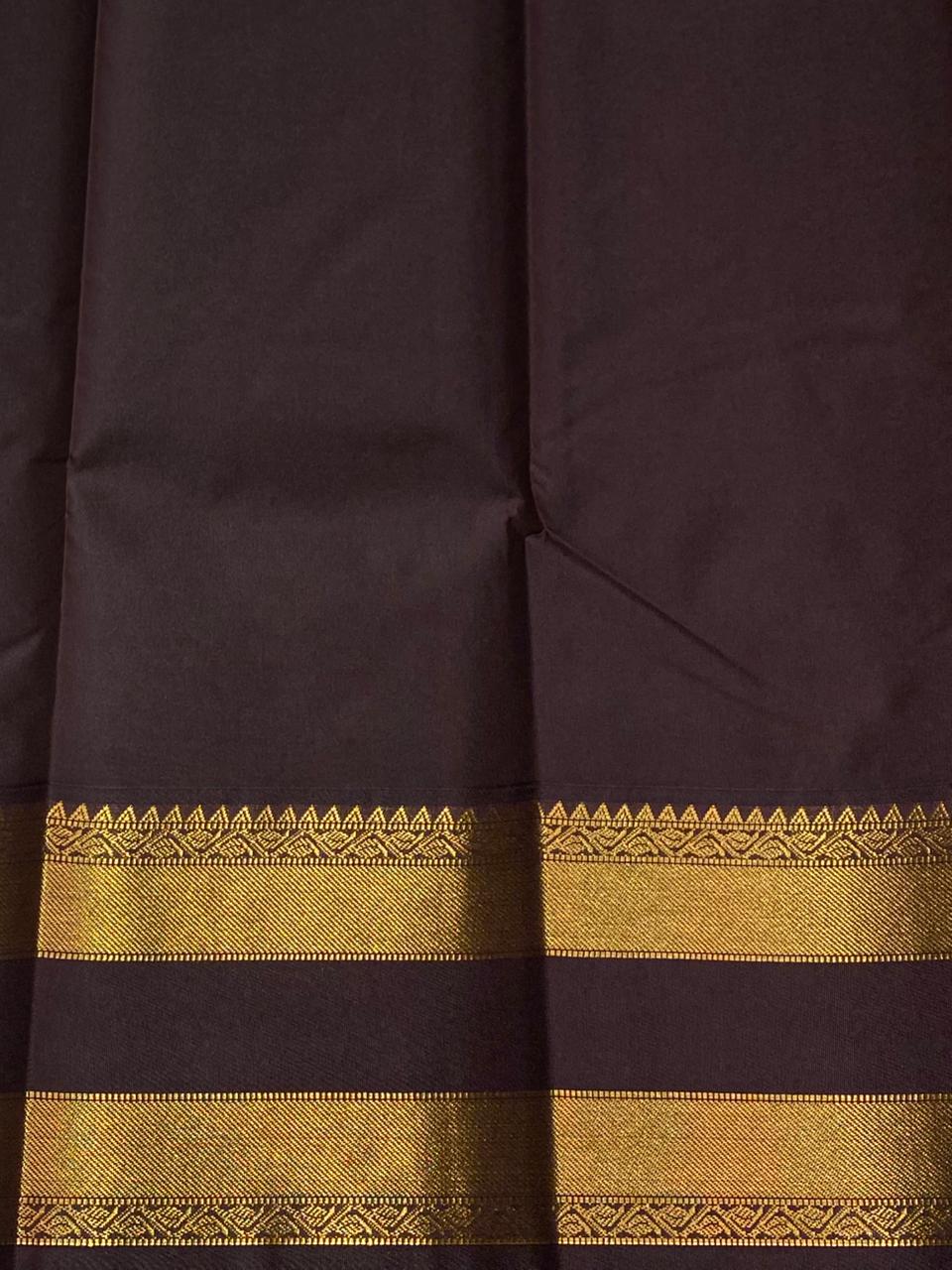 Orange and Brown saree- PSSR135