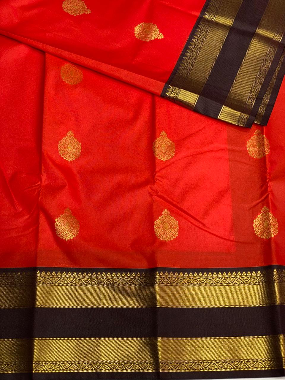 Orange and Brown saree- PSSR135