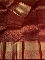 Maroon Pure Kanchipuram Silk saree - PPURE27