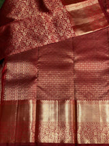 Maroon Pure Kanchipuram Silk saree - PPURE27