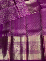 Violet Pure Kanchipuram Silk saree - PPURE35