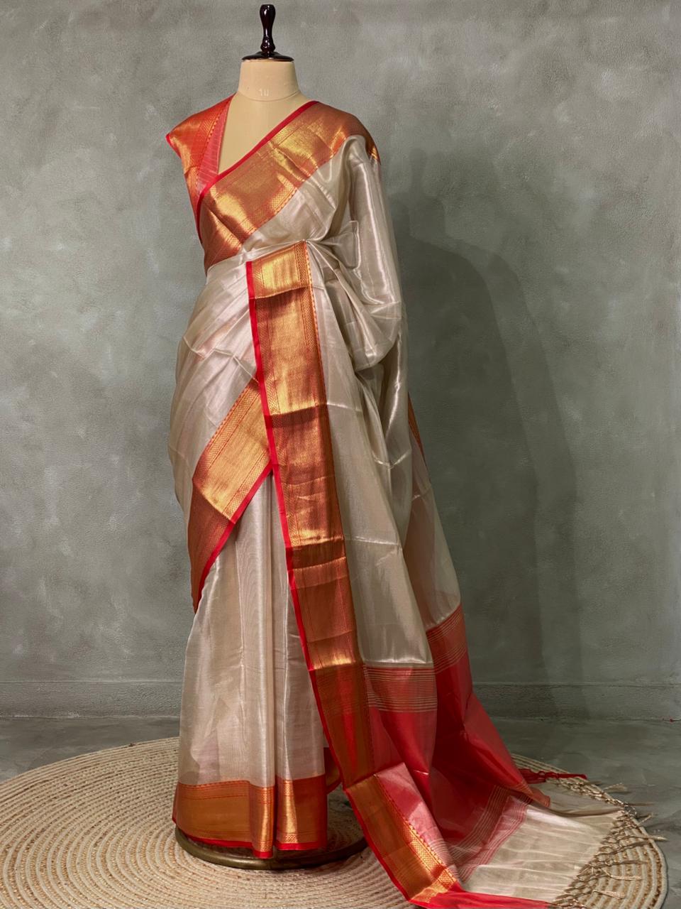 Tissue Banarasi silk saree- MPS10A