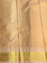 Dark Green and sandal silk saree- PSSR148