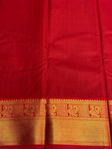 Lavender and red silk saree- PSSR151