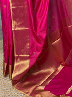 Rani Pink Banarasi silk saree- MPS2G