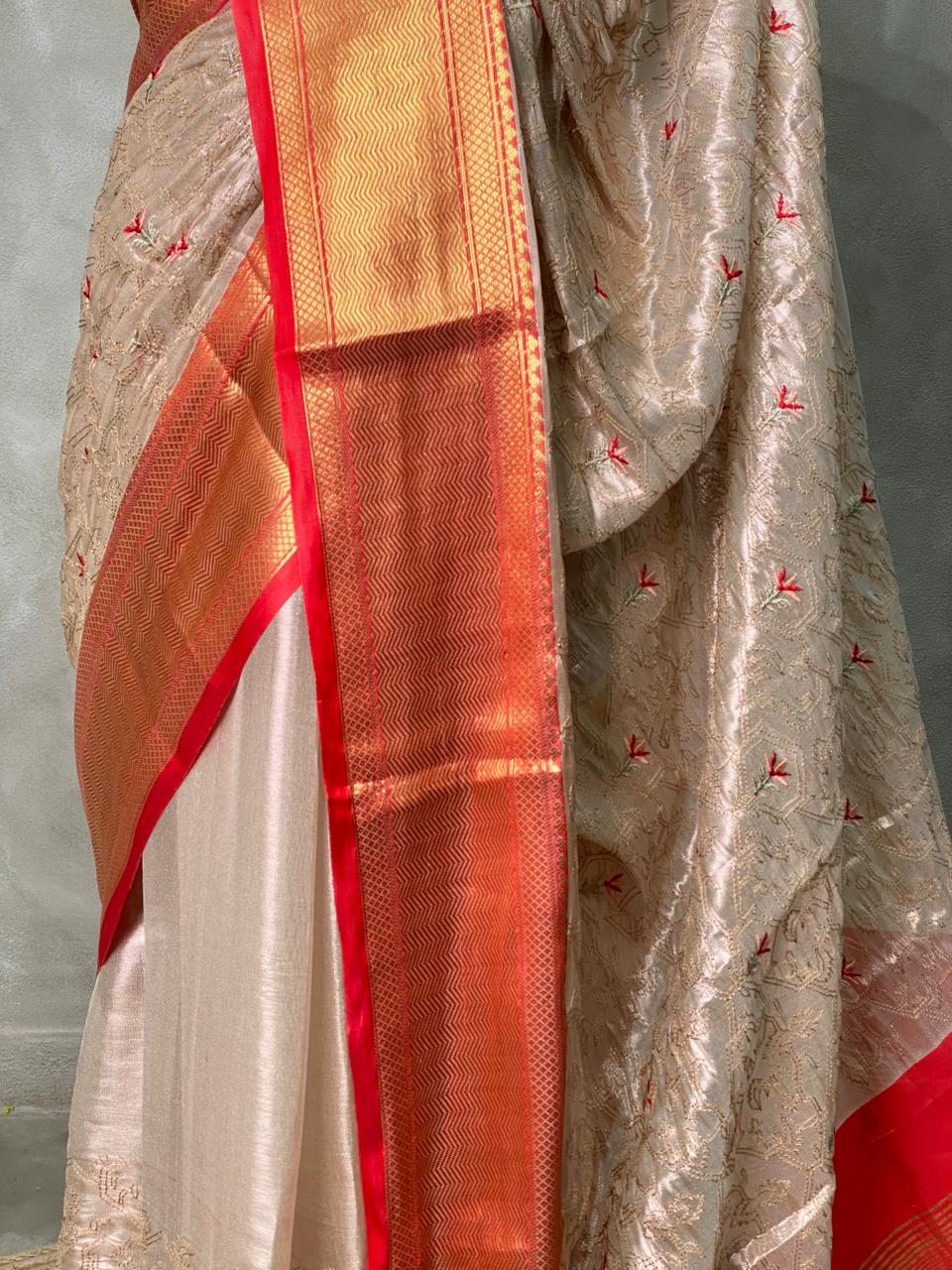 Tissue Banarasi silk saree- MPS10B