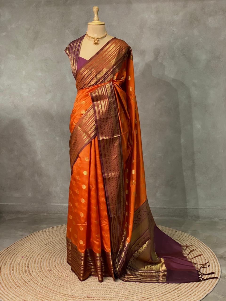 Soft semi Banarasi saree - MPS8OB