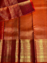 Orange Kanchipuram Silk saree - PPURE50