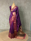 Wine and magenta Banarasi saree -BSP1