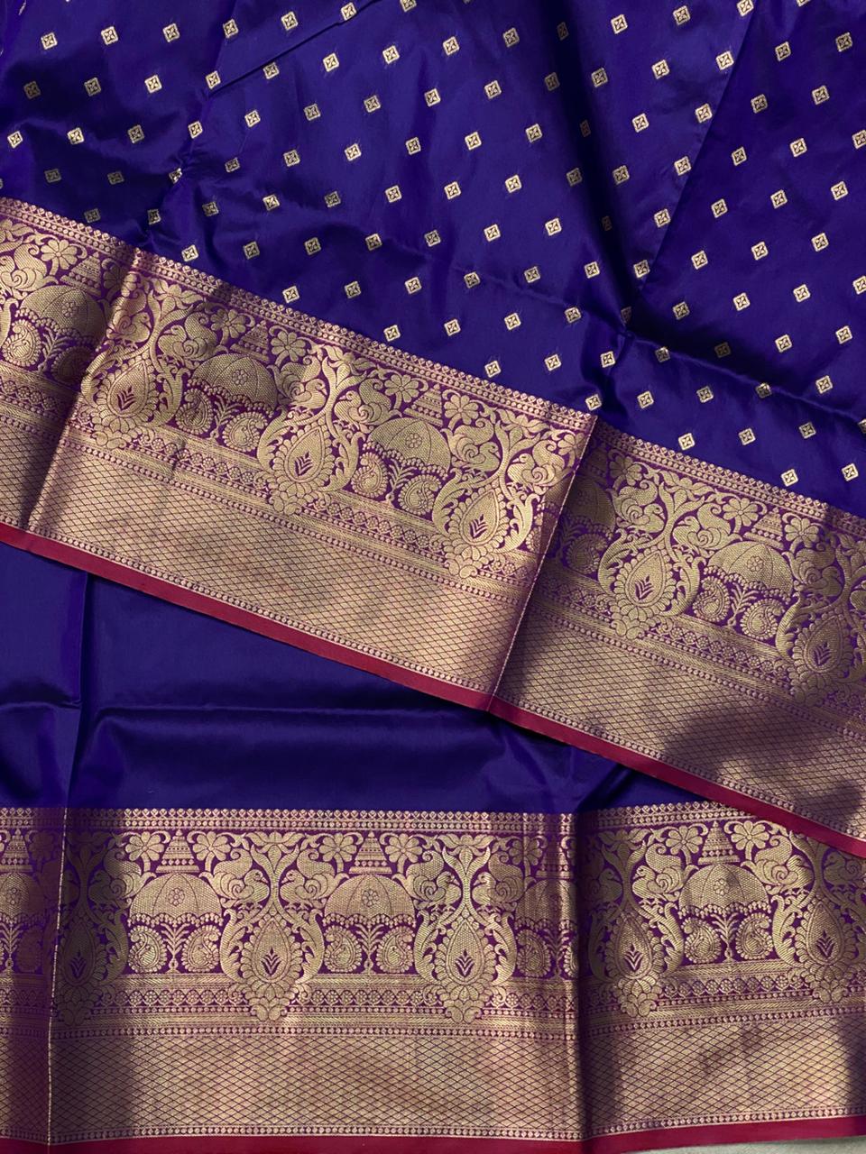 Royal Blue Banarasi saree -BSP4