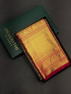 Lavender and Red Pure tissue Kanchipuram Silk saree - PPURE36