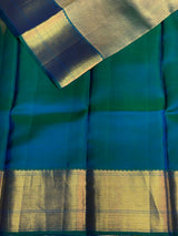 Peacock blue Pure Kanchipuram Silk saree - PPURE38