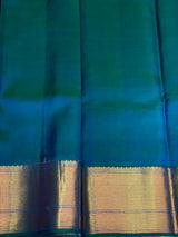 Peacock blue Pure Kanchipuram Silk saree - PPURE38