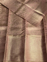 Nude Lavender Pink tissue Kanchipuram Silk saree - PPURE40