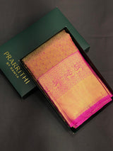 Magenta Pure tissue Kanchipuram Silk saree - PPURE42