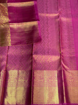 Magenta Pure tissue Kanchipuram Silk saree - PPURE42