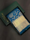 Peacock Blue Pure Kanchipuram Silk saree - PPURE43