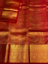 Red Pure Kanchipuram Silk saree - PPURE44