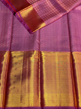Lilac Pink pure Kanchipuram Silk saree - PPURE51