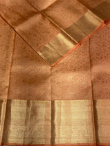 Peach Pure Kanchipuram Silk saree - PPURE64