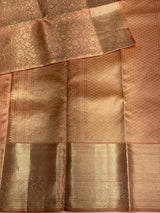 Peach Pure Kanchipuram Silk saree - PPURE64