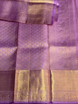 Lavender Pure Kanchipuram Silk saree - PPURE69